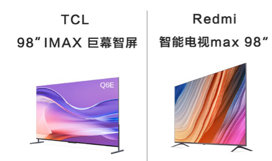 热门巨屏产品大对比：TCL 98Q6E完胜Redmi max98