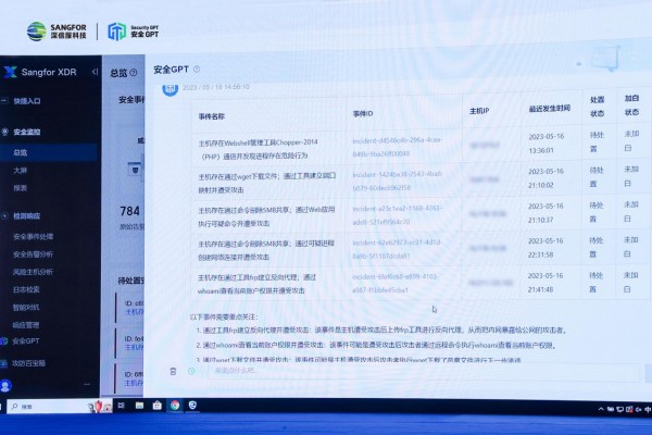 安全GPT技术应用首秀!深信服揭秘自研安全大模型